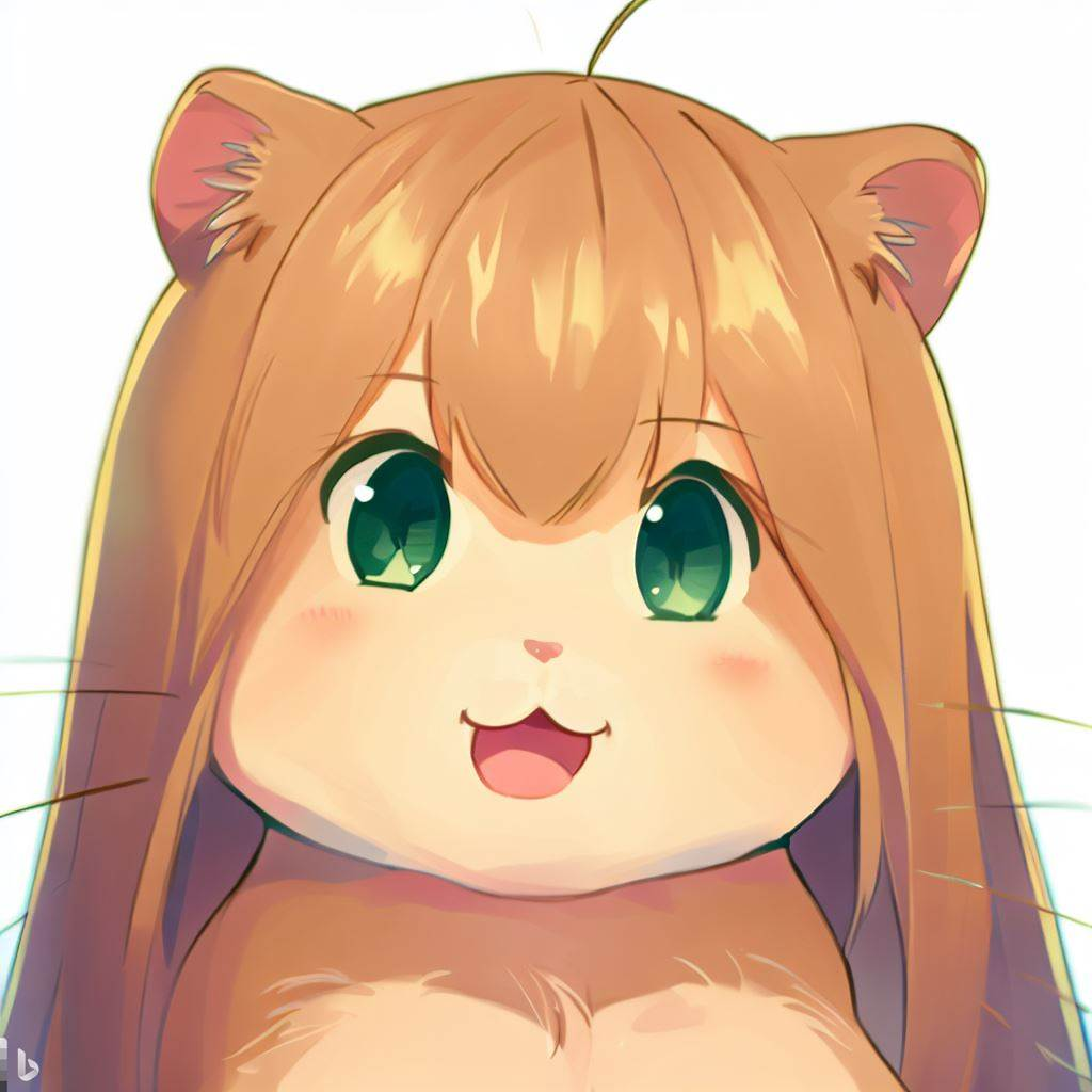 brown capybara cat girl